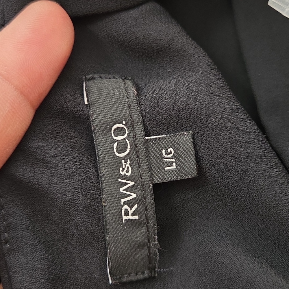 RW&CO Black Sleeveless Maxi Dress | Layered Ruffle Bodice Flowy Elegant Cocktail - Picture 6 of 8